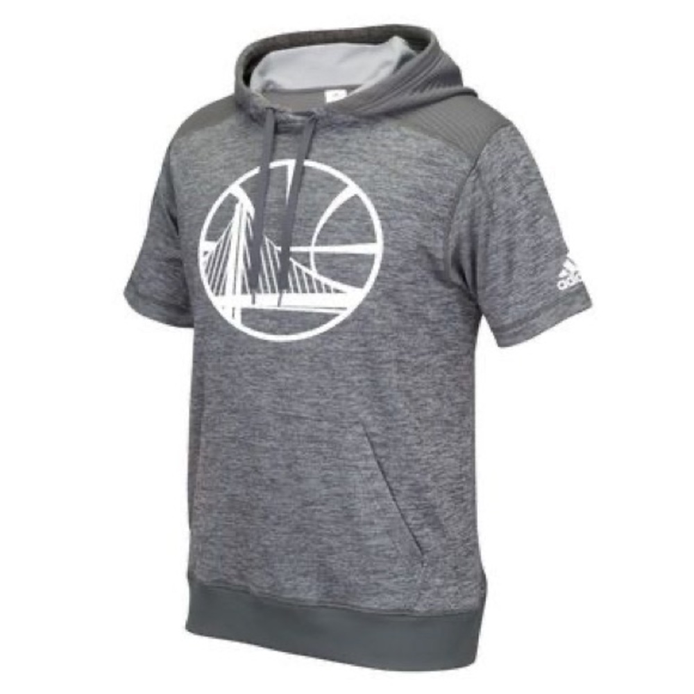 Adidas Golden State Warriors Short Sleeve Hoodie